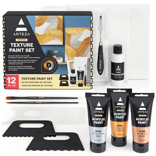 Arteza® 12 Piece Texture Paint Kit